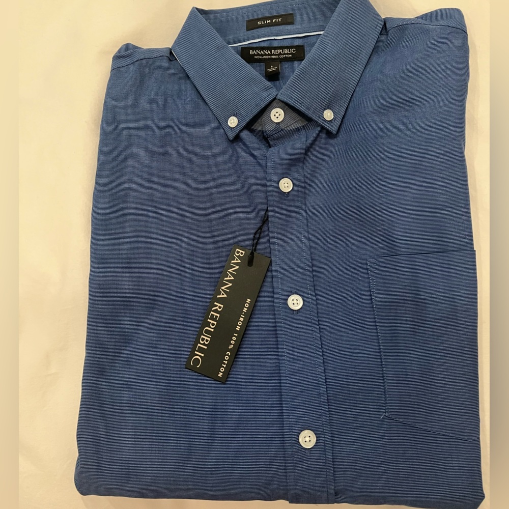 Banana republic men’s button up long sleeve shirt